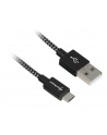 Sharkoon USB 2.0 A-B black / grey 0.5m - Aluminum + Braid - nr 1