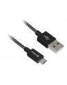 Sharkoon USB 2.0 A-B black / grey 0.5m - Aluminum + Braid - nr 3