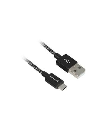 Sharkoon USB 2.0 A-B black / grey 2.0m - Aluminum + Braid