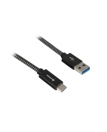 Sharkoon USB 3.1 A-C black / grey 1.0m - Aluminum + Braid