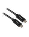 Sharkoon USB 3.1 C-C black / grey 1.0m - Aluminum + Braid - nr 4