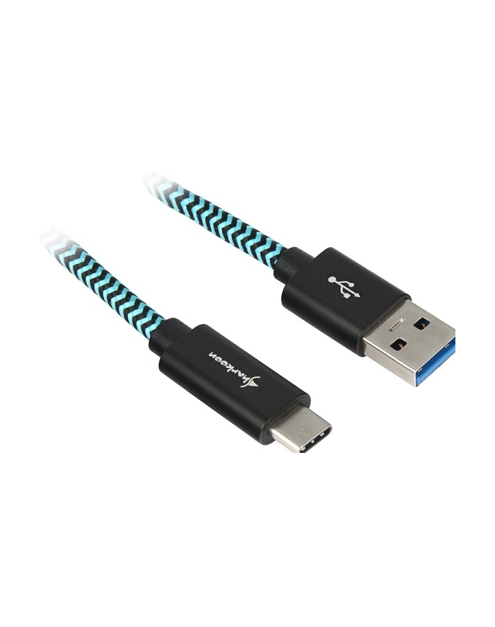 Sharkoon USB 3.1 A-C black / blue 0.5m - Aluminum + Braid główny