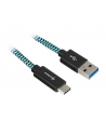 Sharkoon USB 3.1 A-C black / blue 0.5m - Aluminum + Braid - nr 3