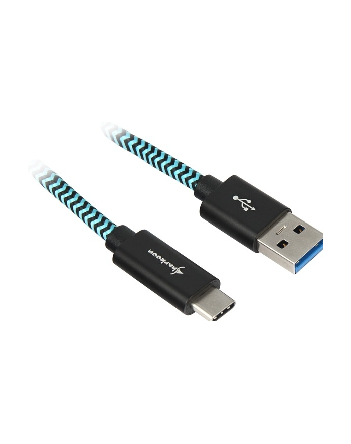 Sharkoon USB 3.1 A-C black / blue 1.0m - Aluminum + Braid główny