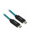 Sharkoon USB 3.1 C-C black / blue 1.0m - Aluminum + Braid - nr 1