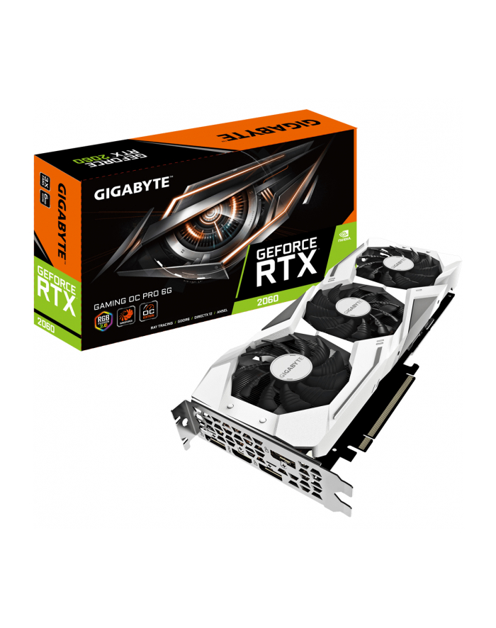 Gigabyte GeForce 2060 RTX Gaming OC PRO - 6GB -  graphics card (3x DisplayPort, HDMI) główny