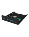 ICY BOX IB-HUB1418-i3, front panel (black, 3x USB 3.0 Type-A, 1x USB Type-C) - nr 17