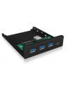 ICY BOX IB-HUB1418-i3, front panel (black, 3x USB 3.0 Type-A, 1x USB Type-C) - nr 4