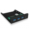 ICY BOX IB-HUB1418-i3, front panel (black, 3x USB 3.0 Type-A, 1x USB Type-C) - nr 7