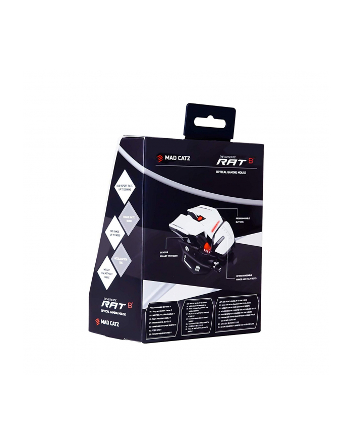 Mad Catz RAT 8+, Mouse (White) główny