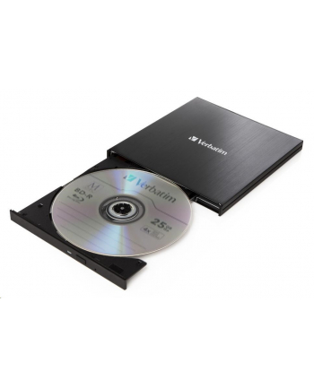 Verbatim External slimline Blu-ray Writer, Blu-ray burner (black, USB 3.1 Gen 1 (type-C))