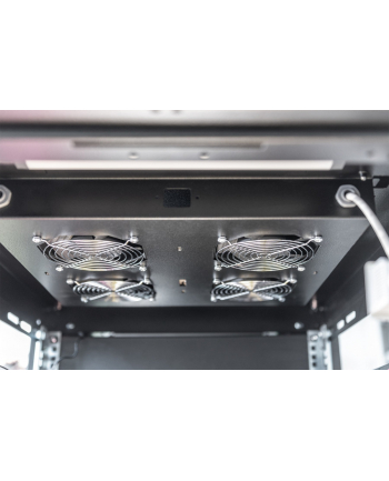 Digitus roof ventilation unit for Unique Network Rack & Dynamic Basic network and server racks, fan module (black)