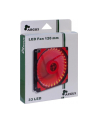 Inter-Tech L-12025 120x120x25mm, case fan (Black / Red) - nr 12