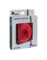 Inter-Tech L-12025 120x120x25mm, case fan (Black / Red) - nr 16