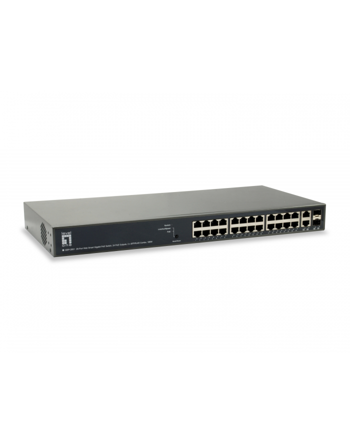 Level One GEP-2651 PoE / GE / GE / SMA / 24 - 24x PoE +, PoE Budget 185W główny