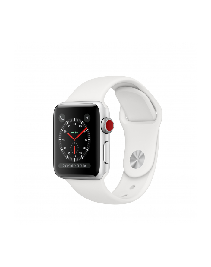 Apple Watch 3 38mm GPS+CELL srebrno/biały - MTGN2ZD/A główny