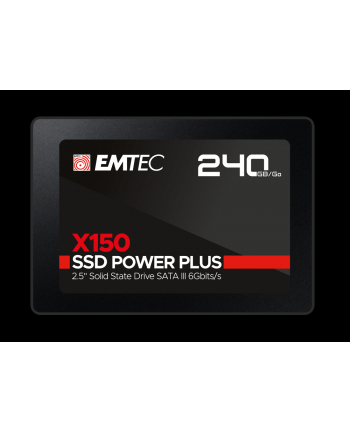 Emtec X150 SSD Power Plus 240 GB Solid State Drive (black, SATA 6 GB / s, 2.5 inches)