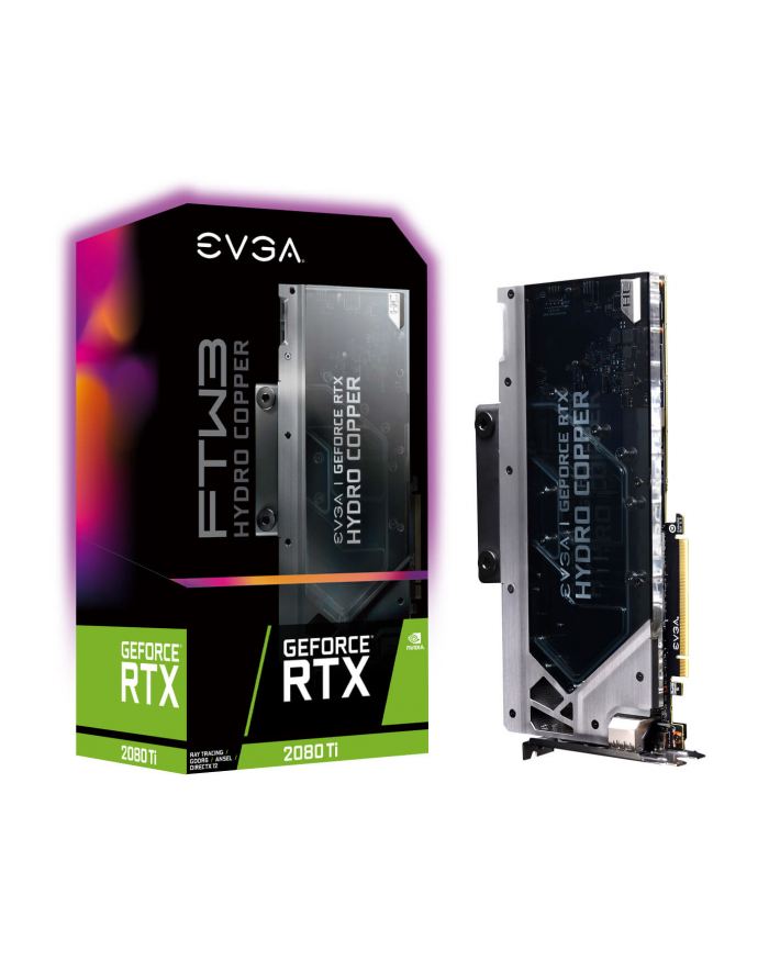 EVGA GeForce RTX 2080 Ti FTW3 ULTRA HYDRO COPPER GAMING, 11GB GDDR6, RGB LED główny