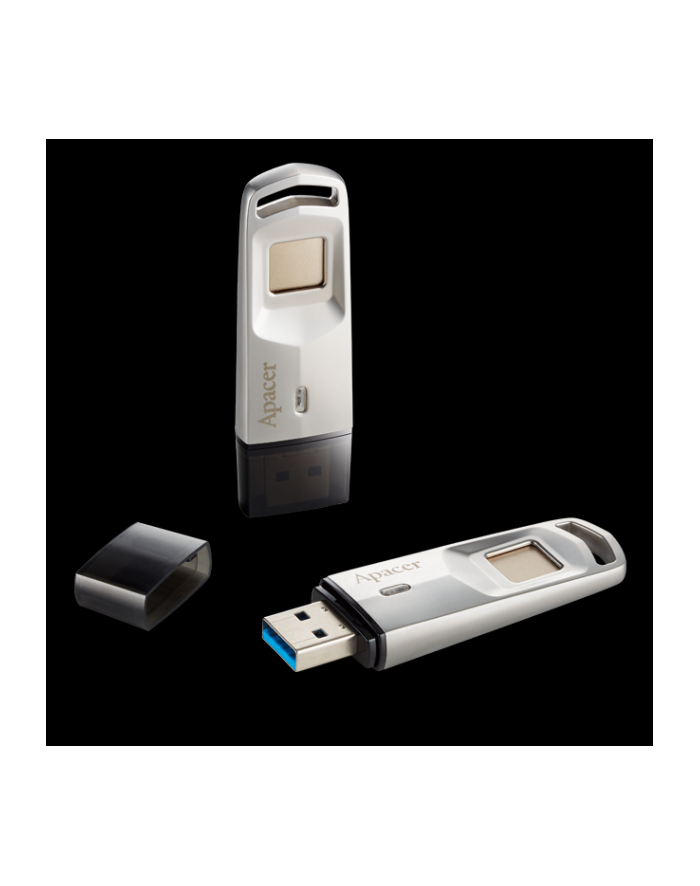 Apacer Pamięć USB AH651 32GB USB 3.1 Srebrna czytnik linii papilarnych główny