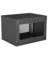 intellinet network solutions Intellinet Szafa wisząca 19'' 6U 540/400mm szklane drzwi, flat pack, czarna - nr 22
