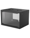intellinet network solutions Intellinet Szafa wisząca 19'' 6U 540/400mm szklane drzwi, flat pack, czarna - nr 24