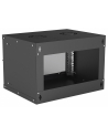 intellinet network solutions Intellinet Szafa wisząca 19'' 6U 540/400mm szklane drzwi, flat pack, czarna - nr 25