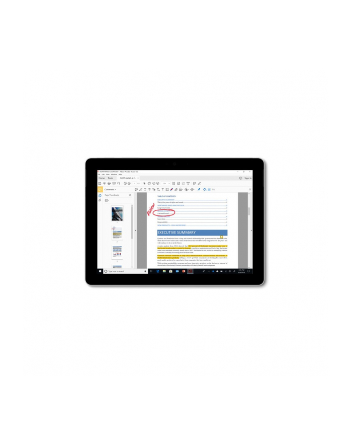 Microsoft Surface Go - 10 - tablet PC (platinum / gray, Windows 10 Pro, 64GB) główny