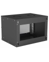 intellinet network solutions Intellinet Szafa wisząca 19'' 6U 540/400mm szklane drzwi, flat pack, czarna - nr 13