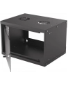 intellinet network solutions Intellinet Szafa wisząca 19'' 6U 540/400mm szklane drzwi, flat pack, czarna - nr 19