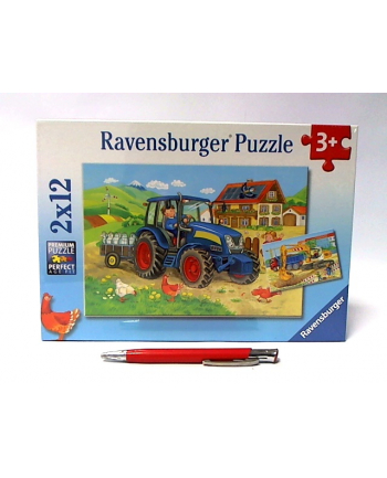 Puzzle 2x12el. Ciężka praca 076161  RAVENSBURGER