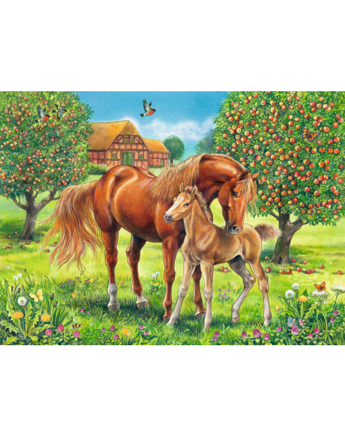 Puzzle 100el. Konie na pstwisku 105779 RAVENSBURGER główny