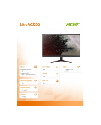 acer Monitor 22 Nitro VG220Qbm iix