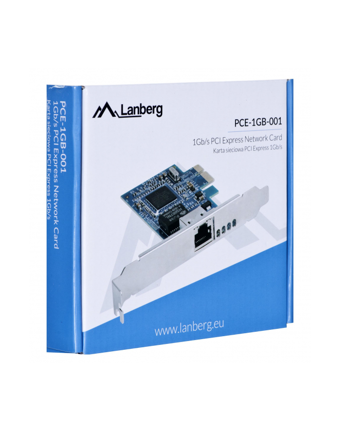 lanberg Karta sieciowa PCI-E 1X RJ45 1GB     PCE-1GB-001 główny