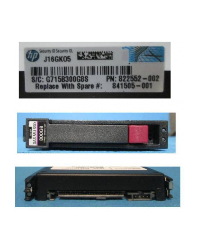 Hewlett Packard Enterprise DR SSD 800GB 12G 2.5 SAS MSA MU główny