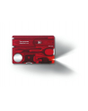 victorinox *Scyzoryk SwissCard Lite z diodš , transparentny czerwony        0.7300.T - nr 6