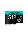 adata Karta microSD Premier Pro 512 GB UHS1 U3 V30 A2 + adapter - nr 12