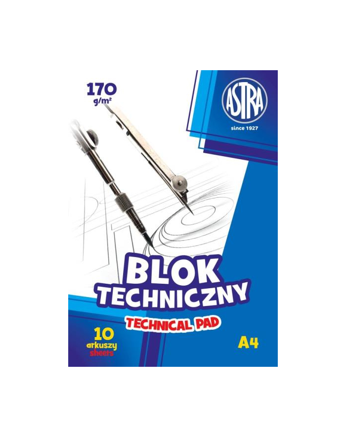 Blok techniczny A4 170g ASTRA główny