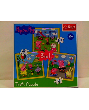 Puzzle 4w1 Wesoły dzień Peppy 34849 Trefl