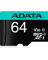 adata Karta pamięci microSD Premier Pro 64GB UHS1 U3 V30 A2 + adapter - nr 6