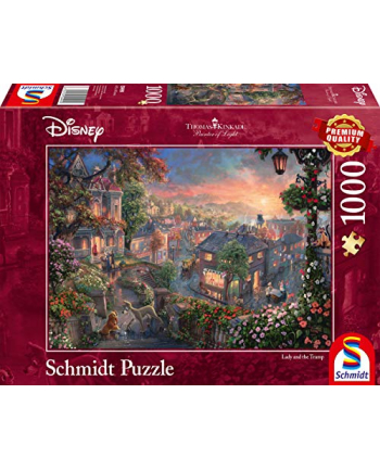 Schmidt Spiele Puzzle Disney, Susi and Strolch 1000 - 59490