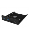 IcyBox 3-portowy Hub (2x USB 3.0, 1x USB Type-C), czytnik kart miniSD/SD, czarny - nr 13