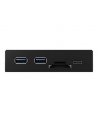 IcyBox 3-portowy Hub (2x USB 3.0, 1x USB Type-C), czytnik kart miniSD/SD, czarny - nr 14