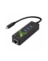 Techly Karta sieciowa adapter USB-C 3.1 na Gigabit Ethernet RJ45 z hub 3x USB-A - nr 11