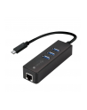 Techly Karta sieciowa adapter USB-C 3.1 na Gigabit Ethernet RJ45 z hub 3x USB-A - nr 9