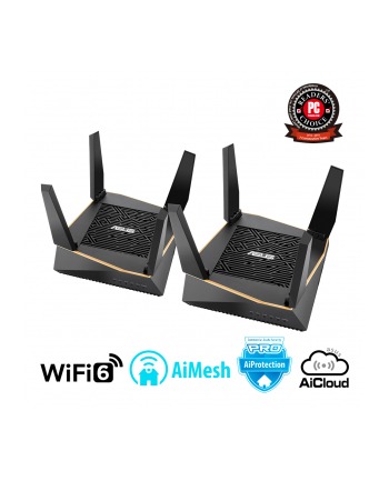 Asus RT-AX92U Wireless AX6100 Tri-Band Gigabit Router, 2pack