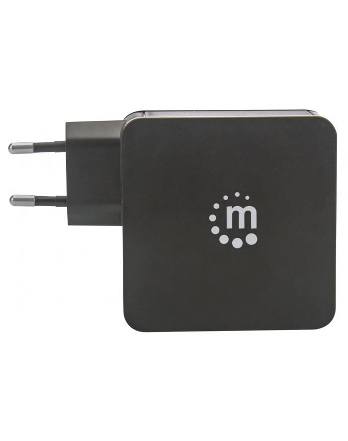 Manhattan Ładowarka Power Delivery USB-C 5V-20V do 45W USB-A 5V do 2.4A czarna główny