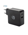 Manhattan Ładowarka Power Delivery USB-C 5V-20V do 45W USB-A 5V do 2.4A czarna - nr 5