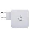 Manhattan Ładowarka Power Delivery USB-C 5V-20V do 45W USB-A 5V do 2.4A biała - nr 16