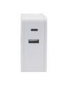 Manhattan Ładowarka Power Delivery USB-C 5V-20V do 45W USB-A 5V do 2.4A biała - nr 22