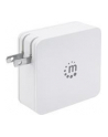 Manhattan Ładowarka Power Delivery USB-C 5V-20V do 45W USB-A 5V do 2.4A biała - nr 24